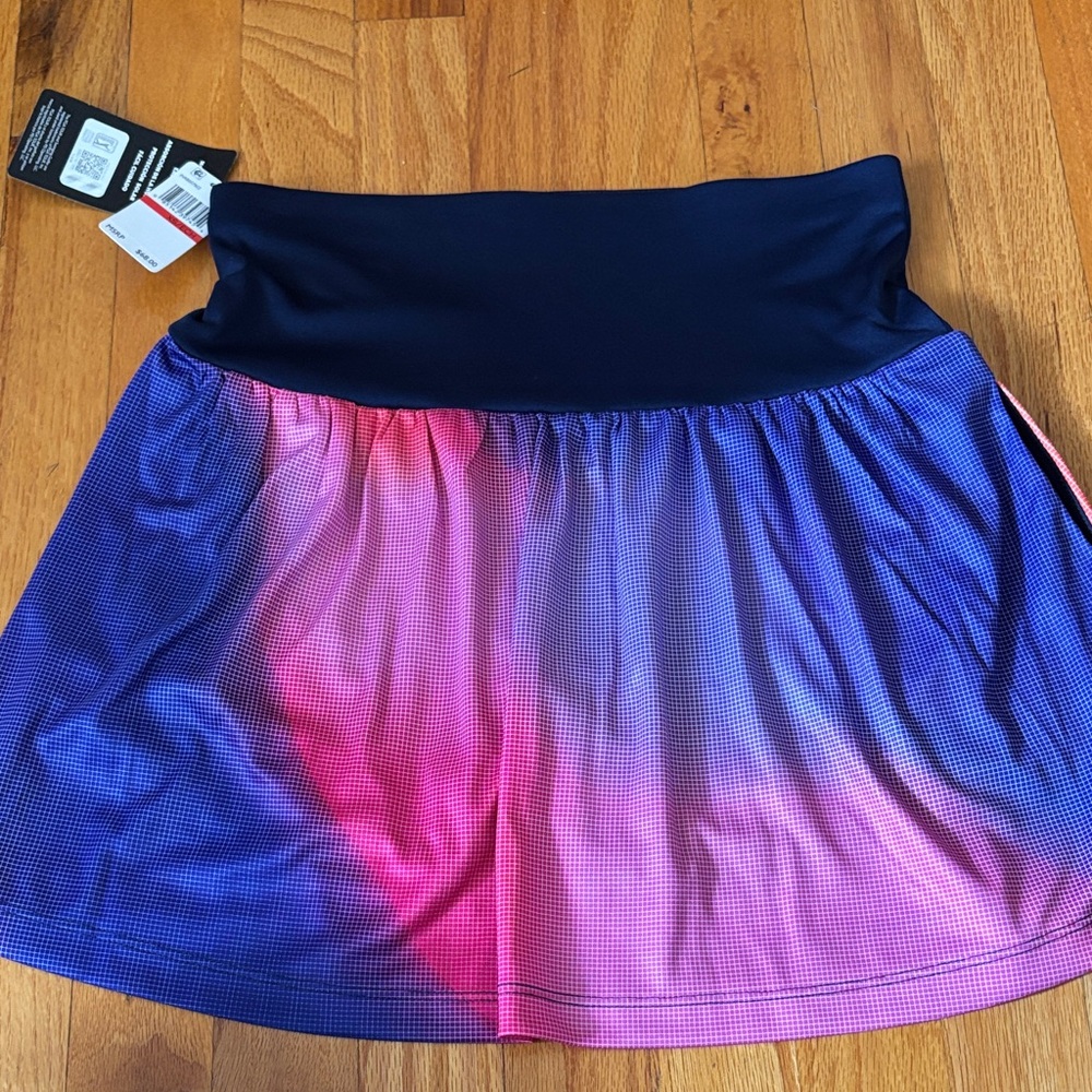 PGA Tour Pink and Blue Ombre Skater Skirt